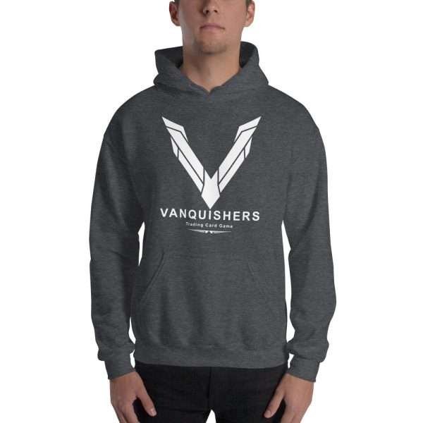 Vanquishers TCG Big V Hoodie - White Design - Image 3