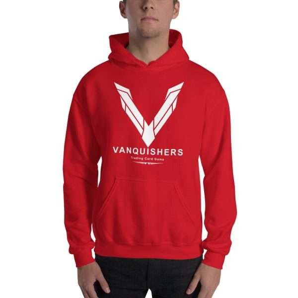 Vanquishers TCG Big V Hoodie - White Design - Image 2