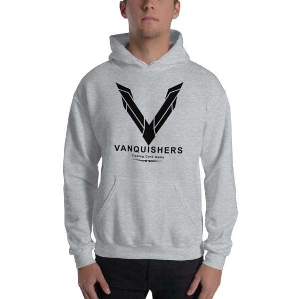 Vanquishers TCG Big V Hoodie - Black Design - Image 2