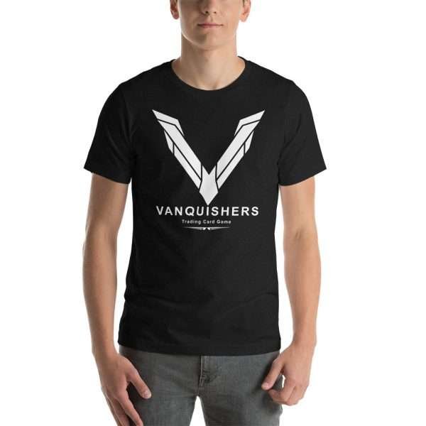 Vanquishers TCG Big V T-Shirt - White Design - Image 2