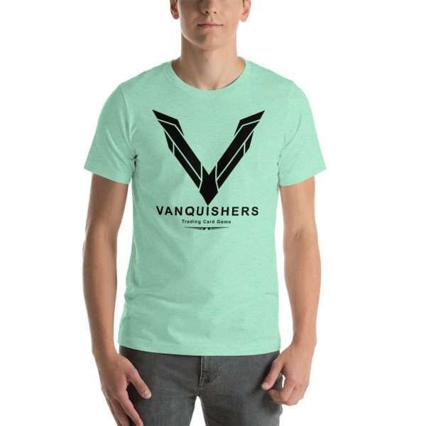Vanquishers TCG Big V T-Shirt - Black Design - Image 4