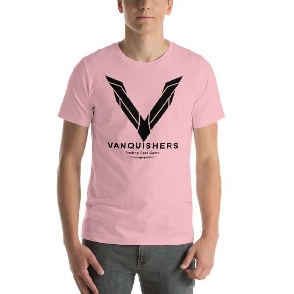 Vanquishers TCG Big V T-Shirt - Black Design - Image 2