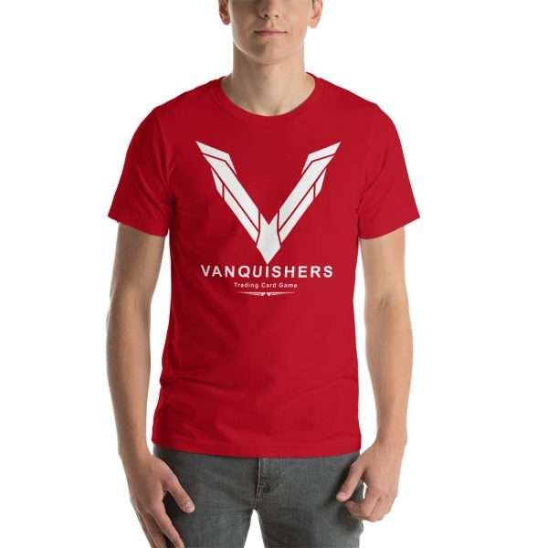Vanquishers TCG Big V T-Shirt - White Design - Image 3