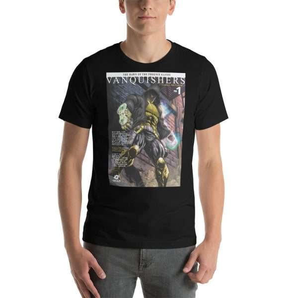 Vanquishers TCG Vintage Comic Art T-Shirt - Image 2