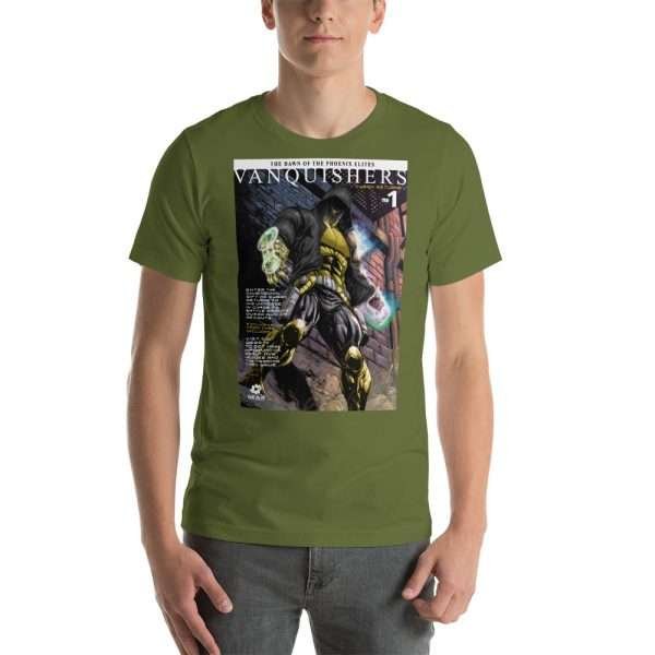 Vanquishers TCG Vintage Comic Art T-Shirt - Image 5