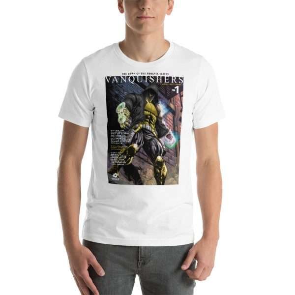 Vanquishers TCG Vintage Comic Art T-Shirt - Image 9