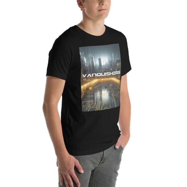 Vanquishers TCG - Arimus City T-Shirt - Image 8